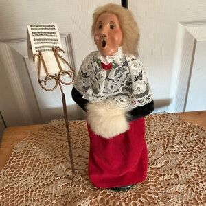 1988 Byers Choice Choir Caroler w/Music Stand